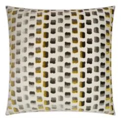 Marie Dumas Abstract Mustard Pillow