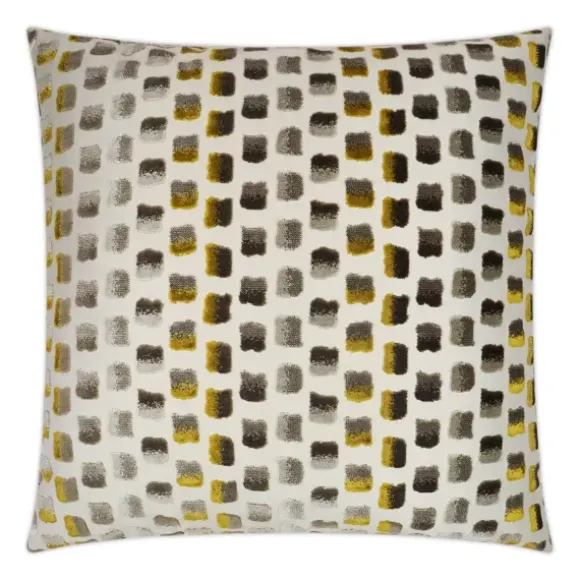 Marie Dumas Abstract Mustard Pillow