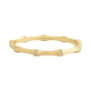 Marie Dumas Anabel Aram Bamboo Gold Hinged Bangle
