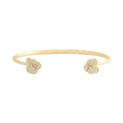 Marie Dumas Anabel Aram Orchid Clear White Pavé Bangle