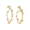 Marie Dumas Anabel Aram Orchid Hoop Earrings