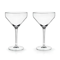 Marie Dumas Angled Set of 2 Martini Glasses