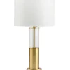 Marie Dumas Ashley Glass Gold Metal Lamp