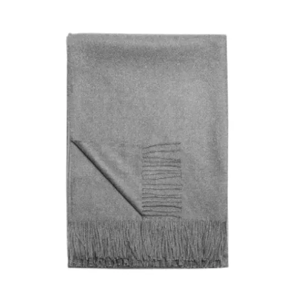 Marie Dumas Baby Alpaca Medium Grey Throw