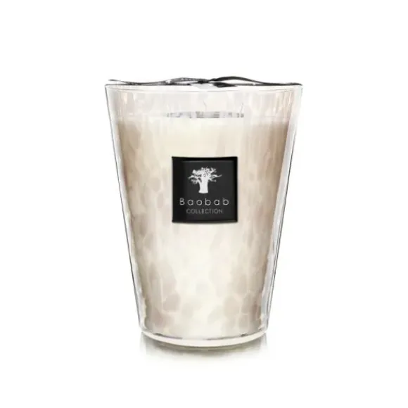 Marie Dumas Baobab Collection White Pearls Large Candle