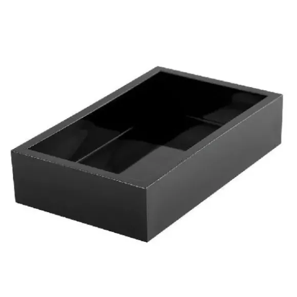 Marie Dumas Black Acrylic Guest Napkin Holder