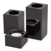 Marie Dumas Black Crystal Candle Holder - Large