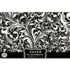Marie Dumas Black Florentine Paper Placemats