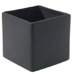 Marie Dumas Black Matte Square Planter