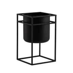 Marie Dumas Black Metal Small Pot Planter