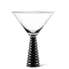 Marie Dumas Black Stack Base Martini Glass