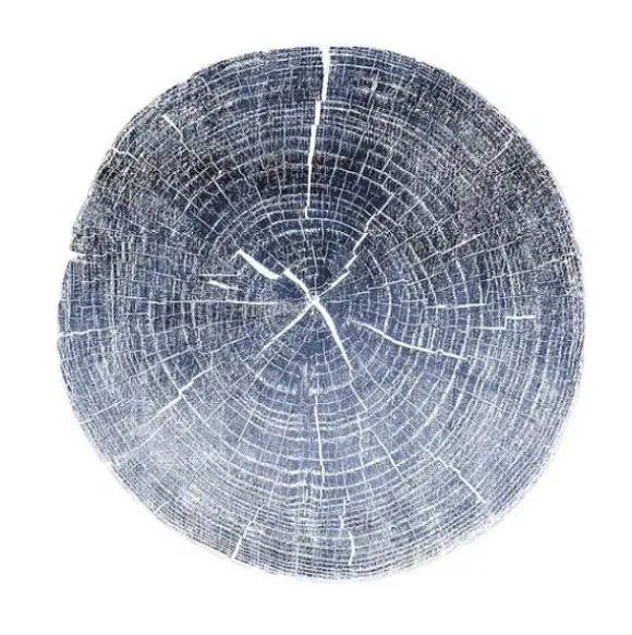 Marie Dumas Blue Cross Cut Print I