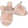 Marie Dumas Blush Bunny Hop Slippers