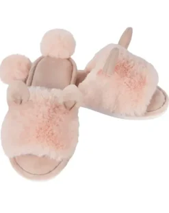 Marie Dumas Blush Bunny Hop Slippers