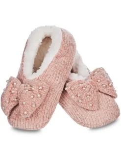 Marie Dumas Blush Pearl Slippers
