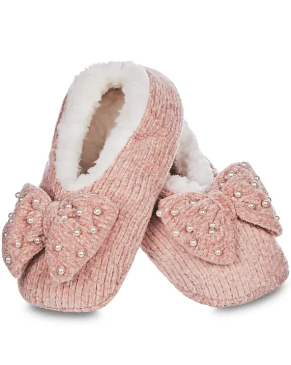Marie Dumas Blush Pearl Slippers