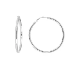 Marie Dumas Bronzallure Big Silver Hoop Earrings