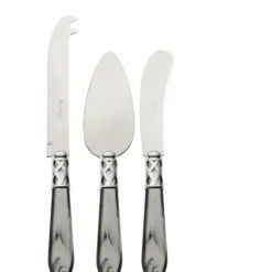 Marie Dumas Bugatti Aladdin Grey 3-Piece Cheese Set