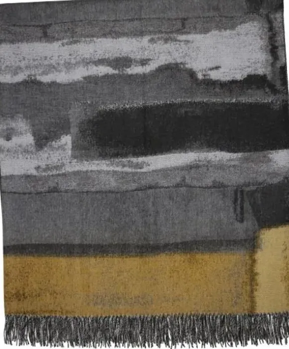 Marie Dumas Cashmink Abstract Throw