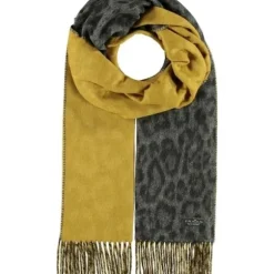 Marie Dumas Cashmink Cheetah Print Scarf