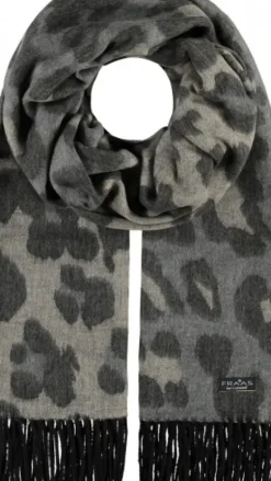 Marie Dumas Cashmink Leopard Print Scarf