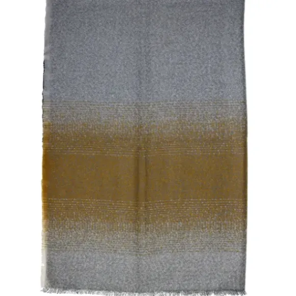Marie Dumas Cashmink Throw Boucle Grey Ombre