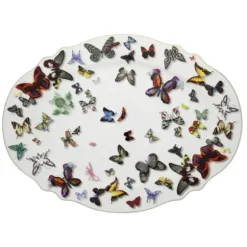 Marie Dumas Christian Lacroix Butterfly Parade Large Oval Platter