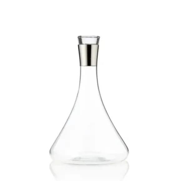 Marie Dumas Chrome Band Decanter