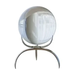 Marie Dumas Clear Nickel Sphere on Base