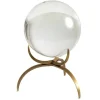 Marie Dumas Clear Sphere on Base - Bronze
