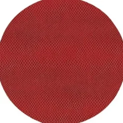 Marie Dumas Crimson Round Snakeskin Felt Back Placemat