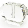 Marie Dumas Crystal Horizontal Oval Bud Vase