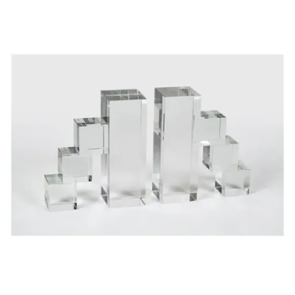 Marie Dumas Crystal Steps Set of 2 Bookends