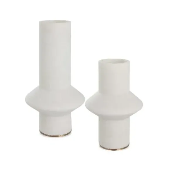 Marie Dumas Eden White Vases - Set of 2