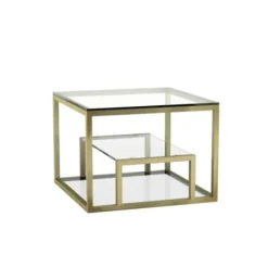 Marie Dumas Ella Brushed Gold End Table