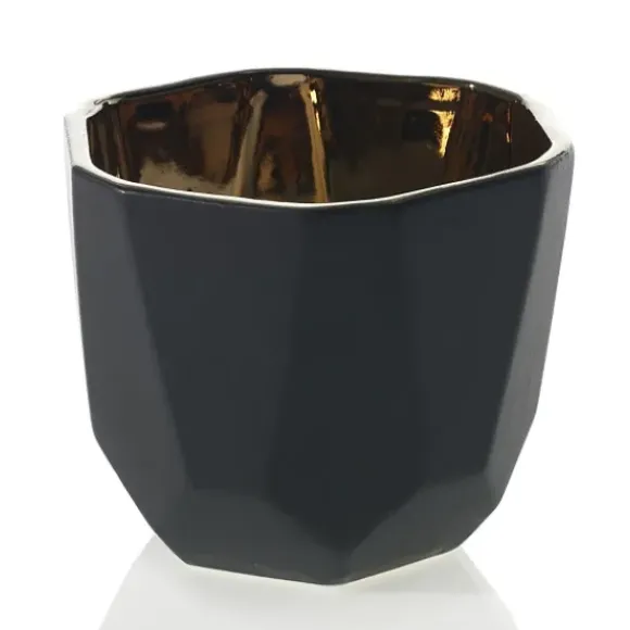 Marie Dumas Faceted Black Planter - Large