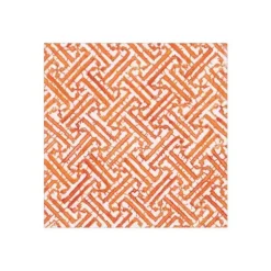 Marie Dumas Fretwork Orange Napkin