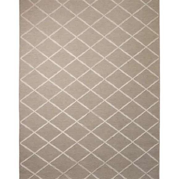 Marie Dumas Gayle Diagnoal Beige Rug 5 x 7"