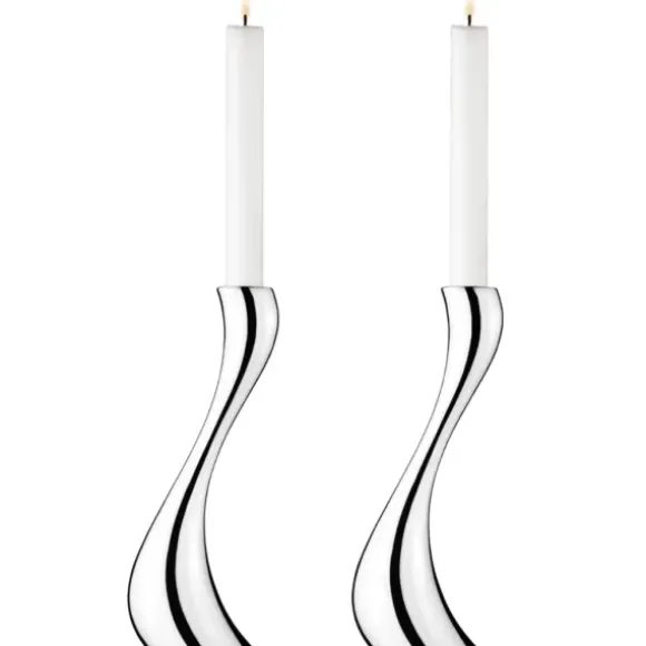Marie Dumas Georg Jensen Cobra Large Candle Holder Set
