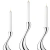 Marie Dumas Georg Jensen Cobra Set of 3 Candleholders