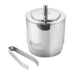 Marie Dumas Georg Jensen Manhattan Ice Bucket with Tongs