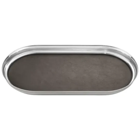 Marie Dumas Georg Jensen Manhattan Tray with Leather Lining