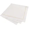 Marie Dumas Gold 25 Piece Hemstitch Dinner Napkins