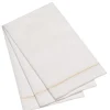 Marie Dumas Gold 25 Piece Hemstitch Guest Napkins