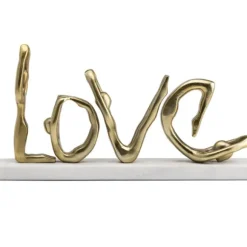 Marie Dumas Gold Message on Marble Base