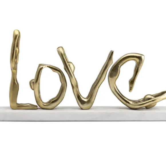 Marie Dumas Gold Message on Marble Base