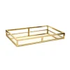 Marie Dumas Gold Rectangular Mirrored Tray