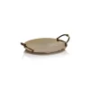 Marie Dumas Gold Round Serving Tray