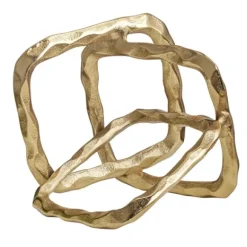 Marie Dumas Gold Trio Square Sculpture