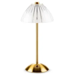 Marie Dumas Gold White Table Lamp